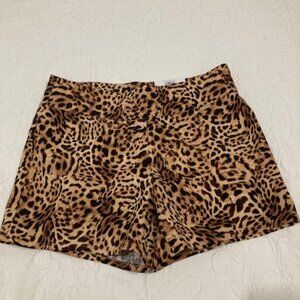 INC Pull on Cheetah Print Shorts